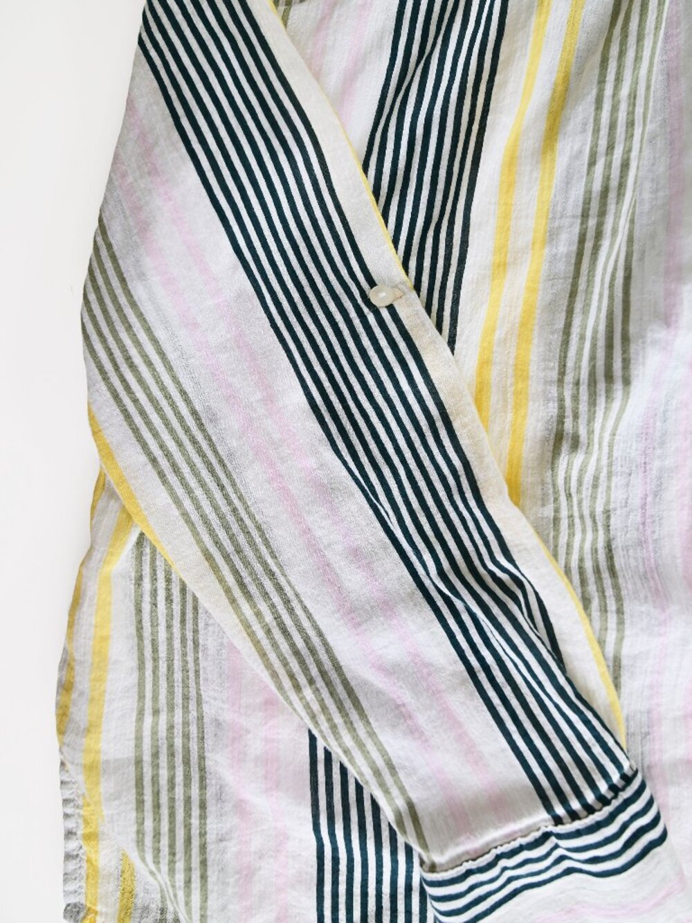 Carve Designs Popover Dylan Gauze Shirt Organic Cotton Stripes Lightweight-small - Picture 9 of 11